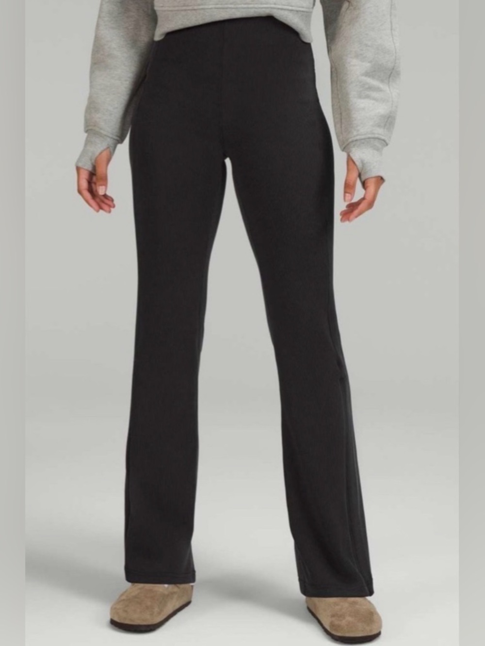 Lululemon Softstreme Ribbed Zip Flared Pants Women’s Size 2